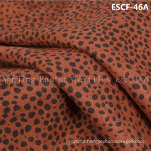 Print and Golden-Plating   Suede Fabric Escf-46A